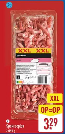 ALDI Spekreepjes XXL aanbieding