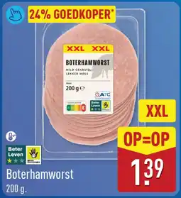 ALDI Boterhamworst XXL aanbieding