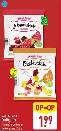 ALDI Sweet Land Fruitgums aanbieding