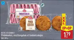 ALDI Heerlijck Banket Pindakoeken, Vruchtengebak of Fondantcakejes aanbieding