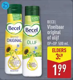ALDI Becel Vloeibaar Original of Olijf aanbieding