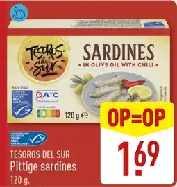 ALDI Tesoros Del Sur Pittige Sardines aanbieding
