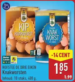 ALDI Hofstee De Drie Eiken Knakworsten aanbieding