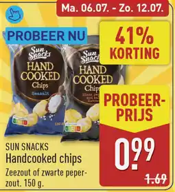 ALDI Sun Snacks Handcooked chips aanbieding