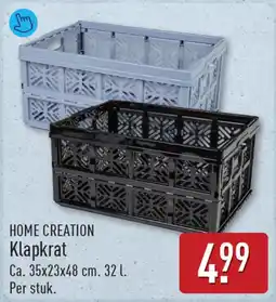 ALDI Home Creation Klapkrat aanbieding