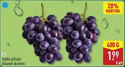 ALDI Sable Pitloze Blauwe Druiven aanbieding