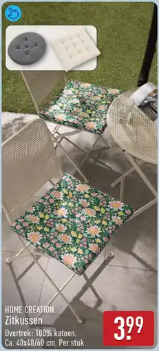 ALDI Home Creation Zitkussen aanbieding