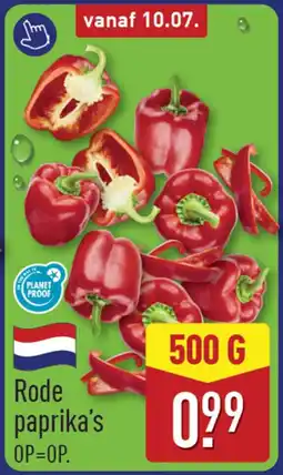 ALDI Rode Paprika's aanbieding