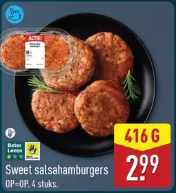 ALDI Sweet Salsahamburgers aanbieding