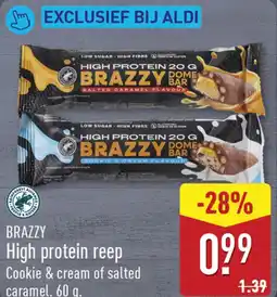 ALDI Brazzy High Protein Reep aanbieding