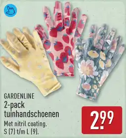 ALDI Gardenline 2-pack tuinhandschoenen aanbieding