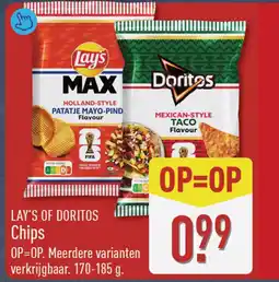 ALDI Lay's of Doritos Chips aanbieding