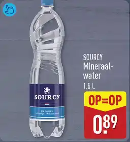 ALDI Sourcy Mineraalwater aanbieding