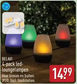 ALDI Belavi 4-pack led- loungelampen aanbieding