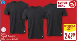 ALDI Adidas 3-pack T-shirts aanbieding