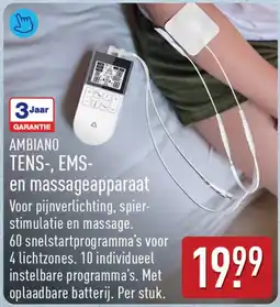 ALDI Ambiano tens-, ems- en massageapparaat aanbieding