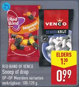 ALDI Red band of venco snoep of drop aanbieding