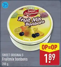 ALDI Sweet originals fruit mix bonbons aanbieding