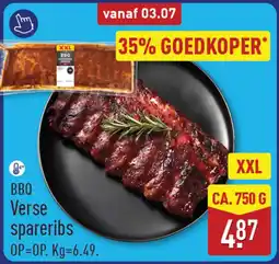 ALDI BBQ Verse spareribs aanbieding