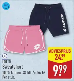 ALDI Lotto Sweatshort aanbieding