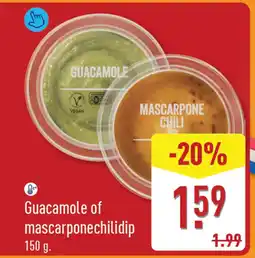 ALDI Guacamole of mascarponechilidip aanbieding