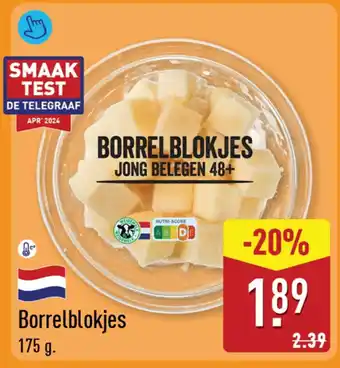 ALDI Borrelblokjes aanbieding