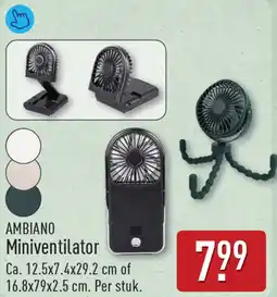 ALDI Ambiano Miniventilator aanbieding