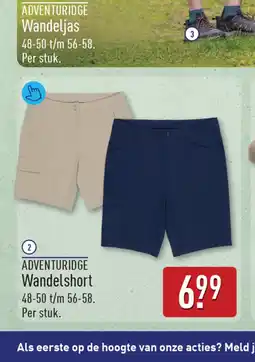 ALDI Adventuridge Wandelshort aanbieding