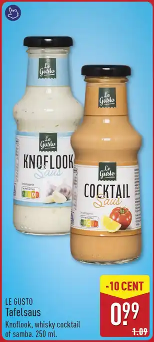 ALDI Le Gusto Tafelsaus aanbieding