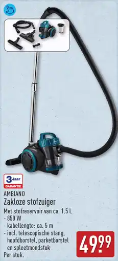 ALDI Ambiano Zakloze stofzuiger aanbieding