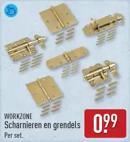 ALDI Workzone Scharnieren en grendels aanbieding
