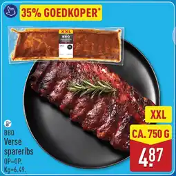ALDI BBQ gemarineerde spareribs aanbieding