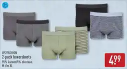 ALDI Up2fashion 2-pack boxershorts aanbieding
