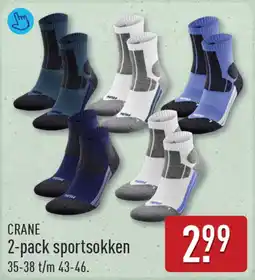 ALDI Crane 2-pack sportsokken aanbieding