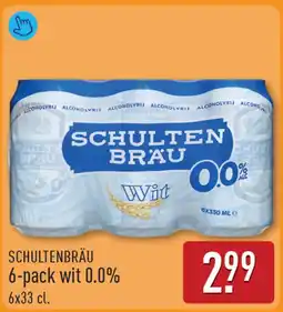ALDI Schultenbräu 6-pack wit 0.0% aanbieding