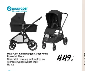 Van Asten BabySuperstore Maxi-Cosi Kinderwagen Street + Plus Essential Black aanbieding