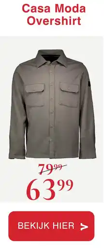 Van Dal Mannenmode Casa Moda Overshirt aanbieding