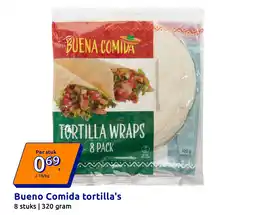 Action Bueno Comida tortilla's aanbieding