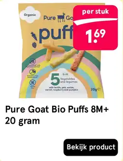 Etos Pure Goat Bio Puffs 8M+ 20 gram aanbieding