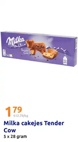 Action Milka cakejes Tender Cow aanbieding