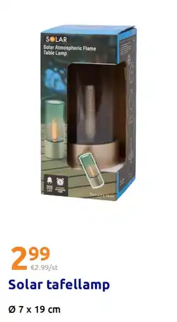 Action Solar tafellamp aanbieding
