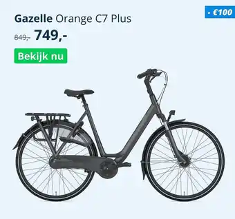 Mantel Gazelle Orange C7 Plus Fiets aanbieding