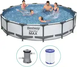 Bol.com Bestway - Opzetzwembad Steel Pro Max - Ø427x84cm aanbieding