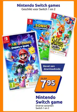 Action Nintendo Switch game aanbieding