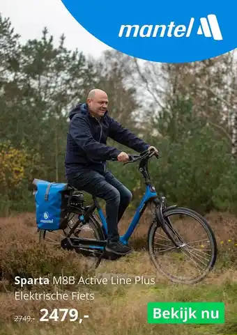 Mantel Sparta M8B Active Line Plus Elektrische Fiets aanbieding