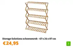 Obelink Storage Solutions schoenenrek - 67 x 26 x 87 cm aanbieding
