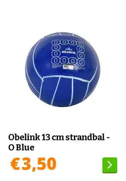 Obelink Obelink 13 cm strandbal - O Blue aanbieding