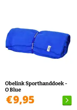Obelink Obelink Sporthanddoek - O Blue aanbieding