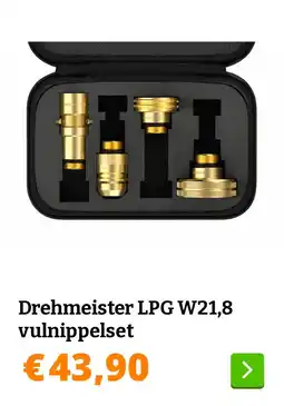 Obelink Drehmeister LPG W21,8 vulnippelset aanbieding
