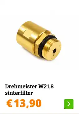 Obelink Drehmeister W21,8 sinterfilter aanbieding